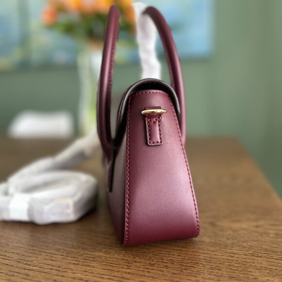 NEW! NWT Michael Kors Katya Small Flap Satchel Crossbody Purse Bag Ivory - Picture 9 of 11